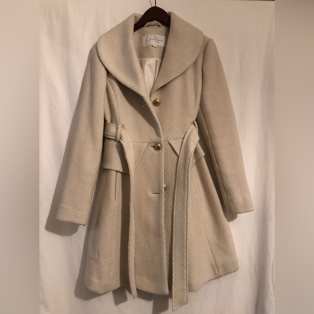 Jessica Simpson Cream Winter Coat, size M